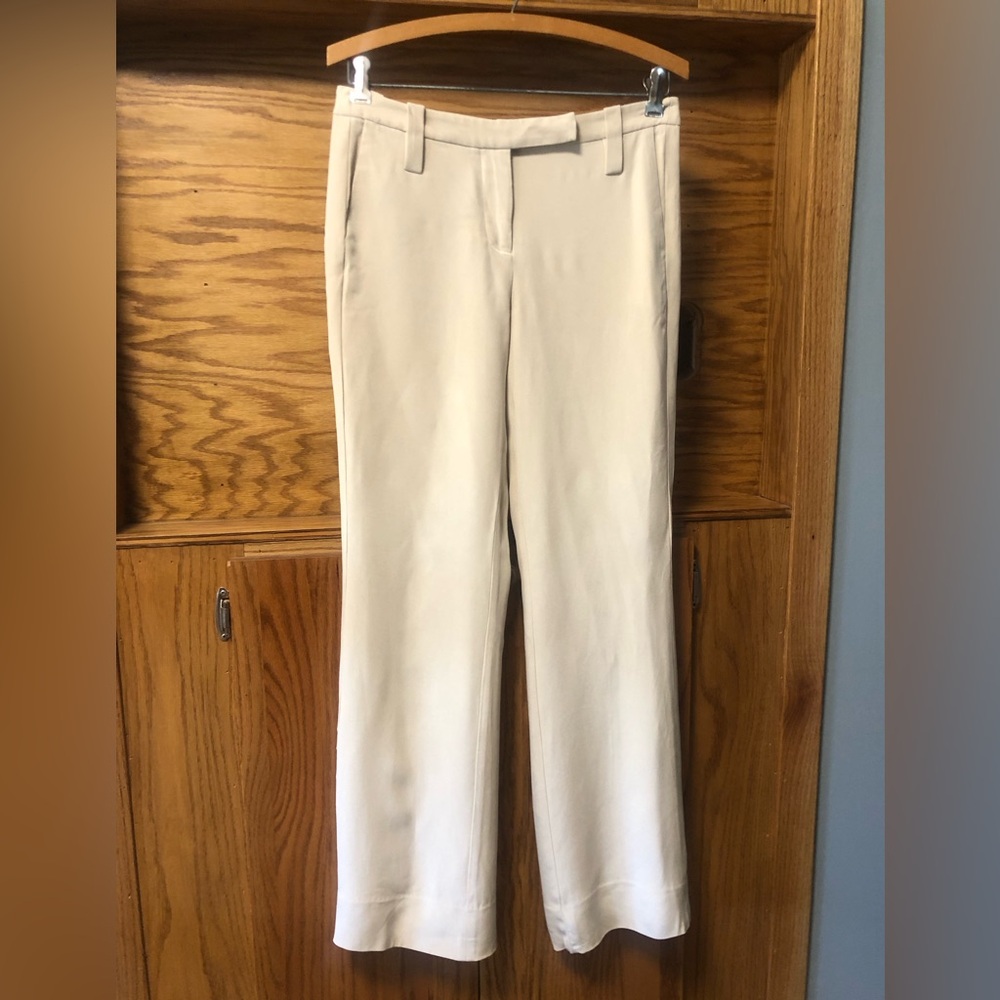PAIGE Silk Cream Women's Pants